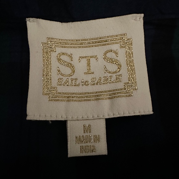 Blackwatch Plaid  Tunic Flare Sail To Sable Size Med. Green & Navy. - Picture 3 of 12